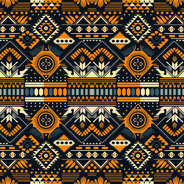 Azpa Collection · Seamless Aztec Pattern Print
