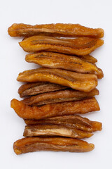 Sun dried banana. Fruit snack