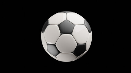 Fototapeta na wymiar soccer ball isolated, PNG without background