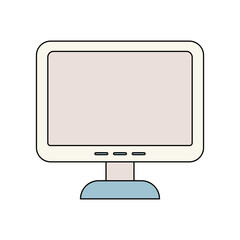 monitor icon. filled outline icon