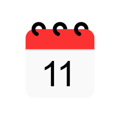Calendar date vector flat icon
