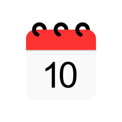 Calendar date vector flat icon