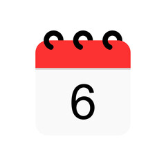 Calendar date vector flat icon