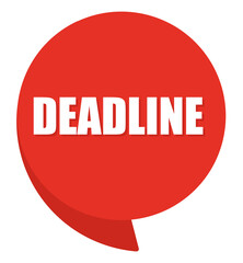 Deadline comic speech bubble in pop art style. Comic speech. Dialog window. Yellow banner for sale.