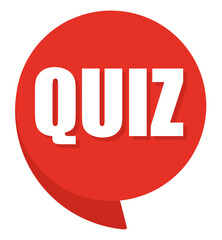 quiz comic speech bubble in pop art style. Comic speech. Dialog window. Yellow banner for sale.