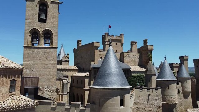 Medieval castle of Olite in the province of Navarra, Spain.