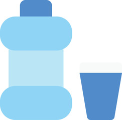 mouthwash vector flat illustration