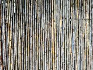 old brown tone bamboo plank fence texture for background