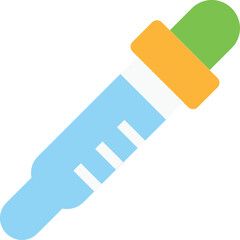 pipette vector flat illustration