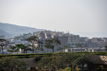 delightful endless panoramic views of the nature of Jordan on a sunny day