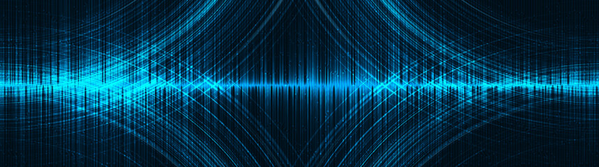 Ultra Sonic sound wave background,design,Free Space For text in put,Vector illustration.