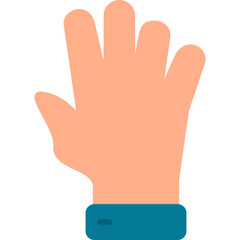 Fototapeta premium Five Fingers Icon
