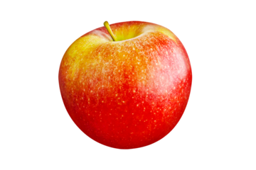 1 Apple isolated on transparent background