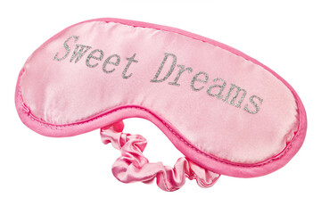 Sweet Dreams and Sleeping Mask isolated on transparent background PNG cut out
