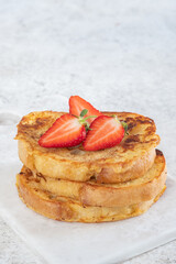 Cream Cheese Strawberry Stuffed French Toast