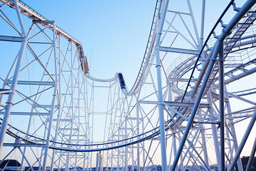 roller coaster in the park