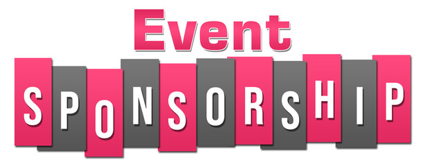 Event Sponsorship Professional Pink Grey 
