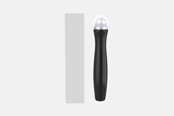 Cosmetic Bottle with Roller Ball Applicator Mockup. 3d illustration