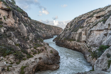 Wied il-Ghasri in Gozo. It's a beautiful canyon where the sea is meeting land. 
