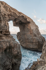 Wied il-Mielah is a beautiful natural bridge on the island of Gozo. 