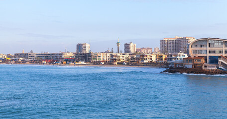 Coastal landscape. Montazah district, Alexandria, Egypt