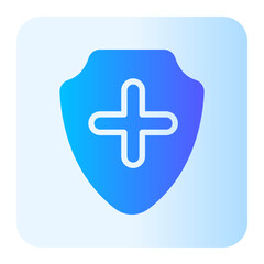 medical insurance gradient icon
