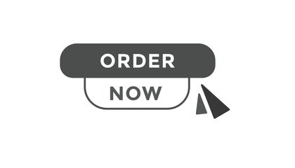 Order now button web banner templates. Vector Illustration