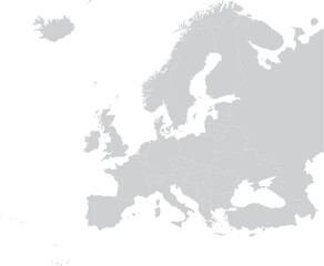 Maroon Map of San Marino within gray map of European continent