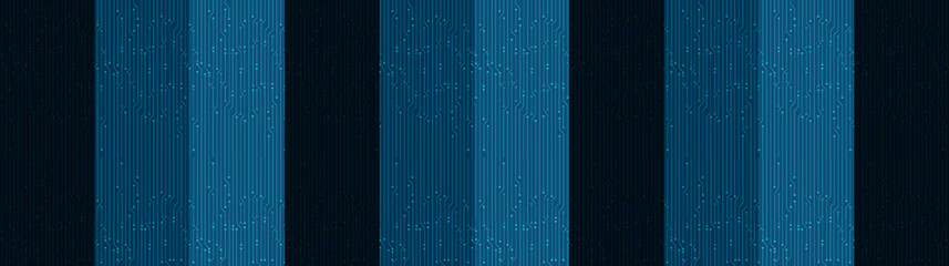 Panorama Blue Line Technology Background,Digital and Connection Concept design,Vector illustration.