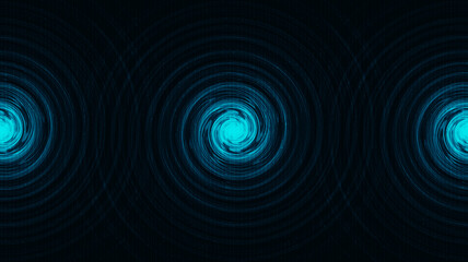 Speed Teleport Warp Spiral Technology on Green Background,Network Concept design,Vector illustration.