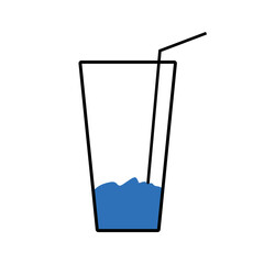 Human water drink concept vector  - 559746425