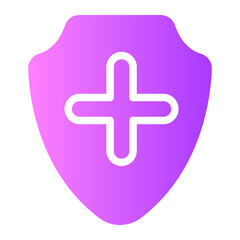 Obraz premium medical insurance gradient icon