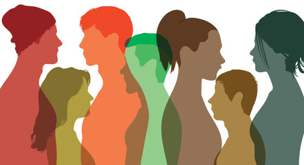 A group of multiethnic colleagues and coworkers in business. Cooperation and collaboration among friends. Diversity in teamwork and partnership.