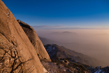 Obraz premium Early morning at Bukhansan National Park, South Korea