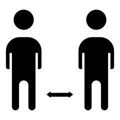 social distance icon