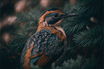 Obraz premium bird on a tree