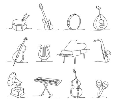 Learn How to Draw Sitar (Musical Instruments) Step by Step : Drawing  Tutorials