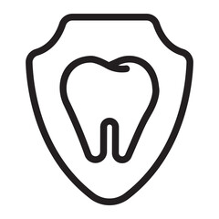 tooth line icon