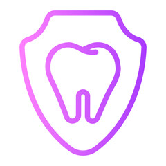 tooth gradient icon