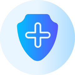 medical insurance gradient icon