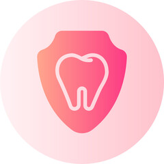 tooth gradient icon