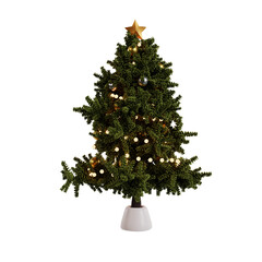 christmas tree transparent 3d render