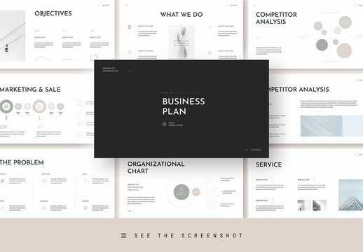 Minimal Business Plan Presentation Template
