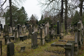alter verlassener Friedhof