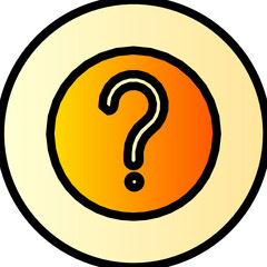 question gradient icon