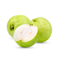Fresh Guava fruit isolated on white background