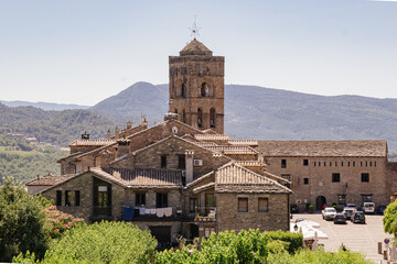 Typical beautiful villages of Spain - Ainsa Sobrarbe ,Huesca province, Pirenei mountains. High quality photo