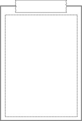 white paper journal, planner, reminder, notes, checklist, memo, writing pad, post note decoration