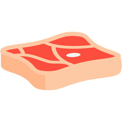 Raw Fresh Meat Slices Ready to Serve