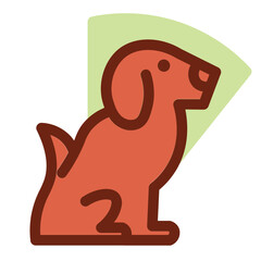 Dog Flat Icon
